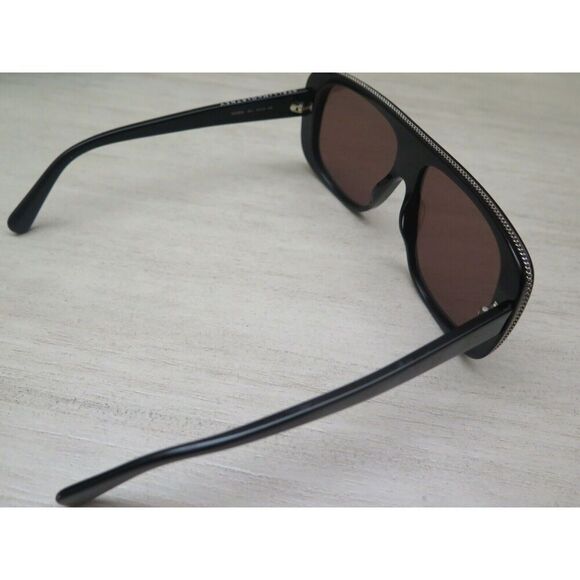 Stella McCartney SC0092S 001 Women's Black/Silver Mirror Lens Sunglasses - Picture 9 of 12